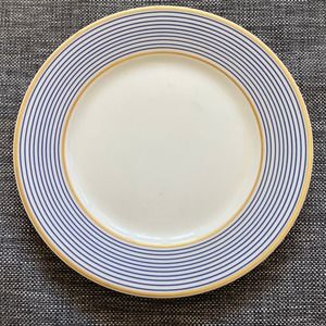 A. Raynaud & Co. Mille Raies Crinoline Blue Limoges, France Salad Plate